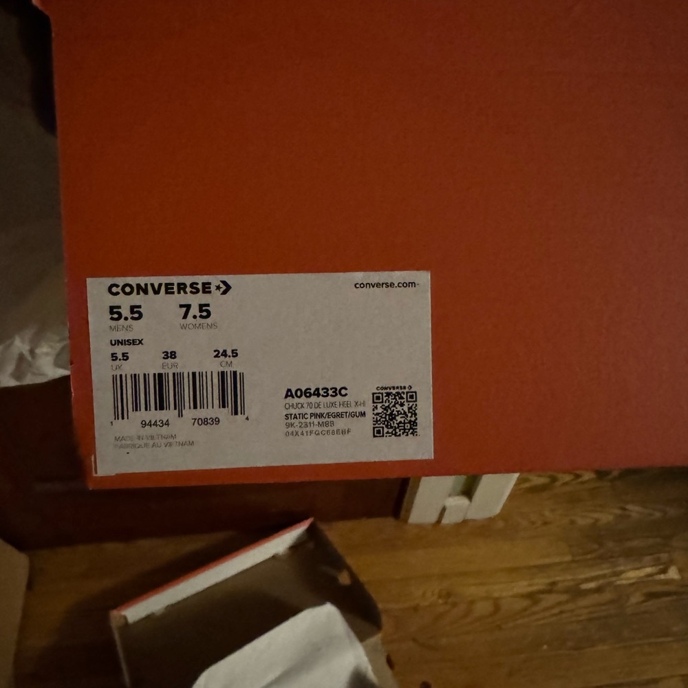 Converse Chuck 70 De Luxe Heel Static Pink Women's Platform Boots A06433C NWT - Picture 4 of 7